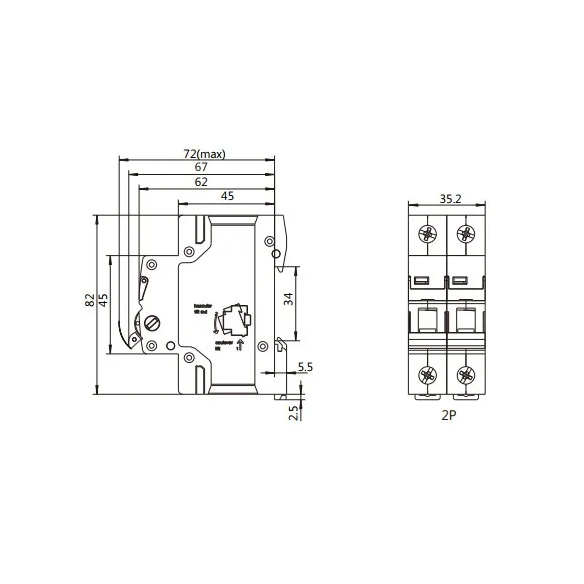 GYH8 63A 2P AC230V
