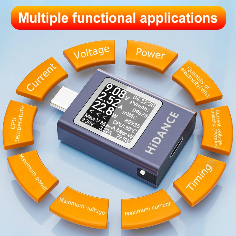 HDC-085C Charging Tester (Color font)