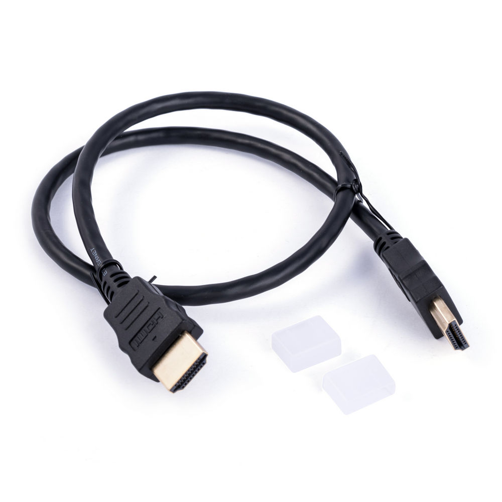 Кабель, HDMI 1.4, вилка HDMI, с обеих сторон, 0,5м, черный (HDMI.HE020.005)