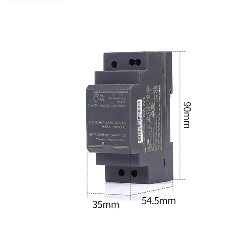 HDR-30-24V (30W @ 24V, CHUX) блок живлення на DIN рейку