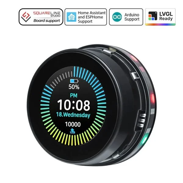 Rundes IPS-Display 360×360, Touchscreen, Drehencoder, CrowPanel 1.46inch-HMI ESP32