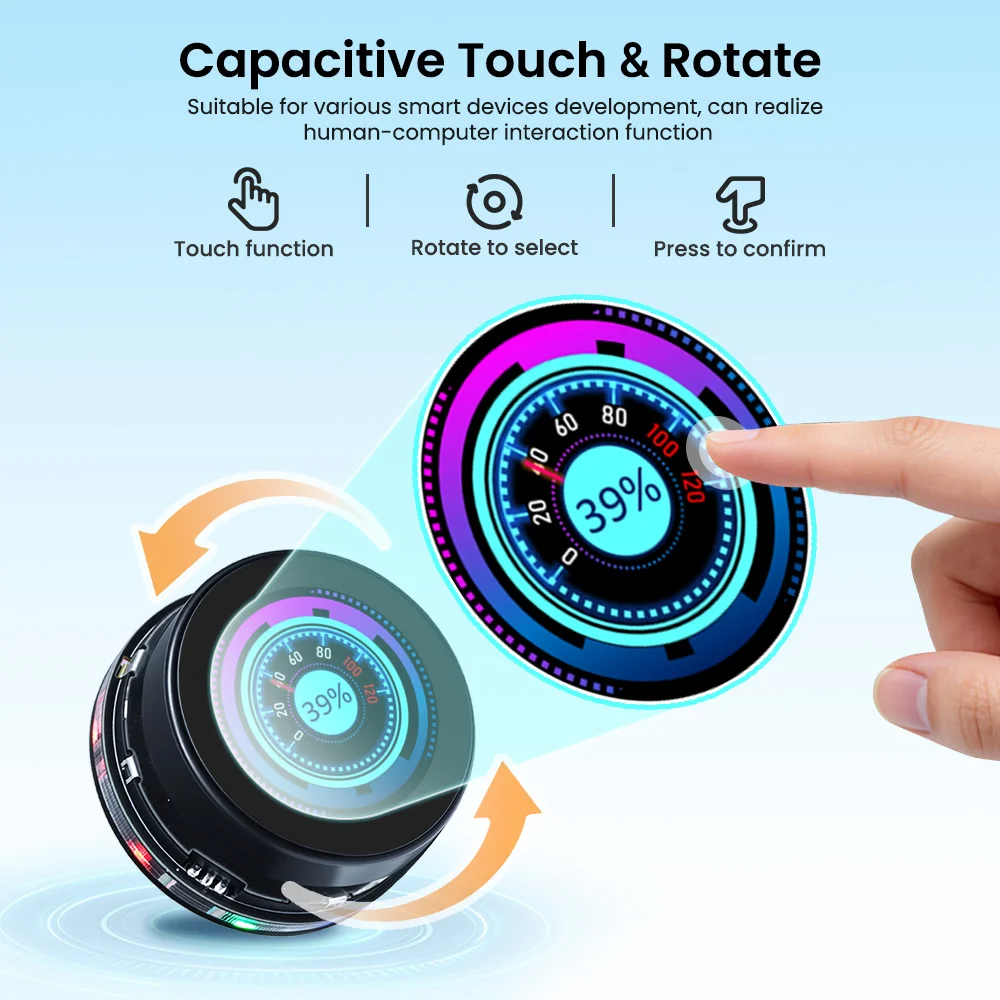 Rundes IPS-Display 360×360, Touchscreen, Drehencoder, CrowPanel 1.46inch-HMI ESP32