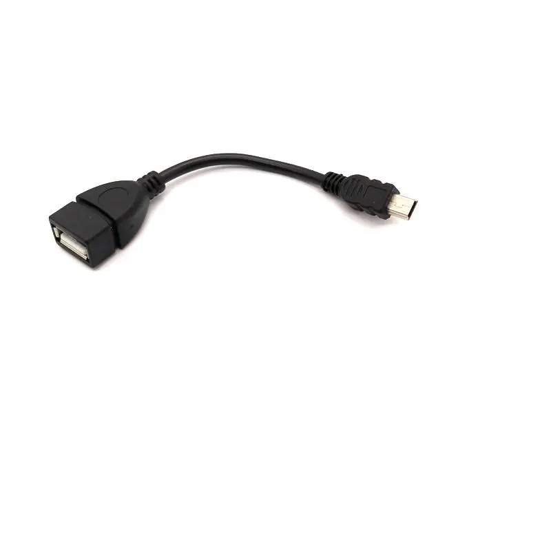 Кабель OTG USB 2.0 AF - Mini USB Тип B, Довжина: 10см