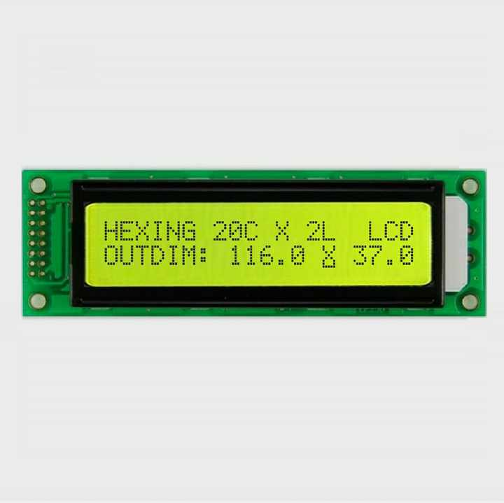 Дисплей LCD2002 Dots With Backlight Green з підтримкою Кирилиці Дисплей LCD2002 Dots With Backlight Green з підтримкою Кирилиці