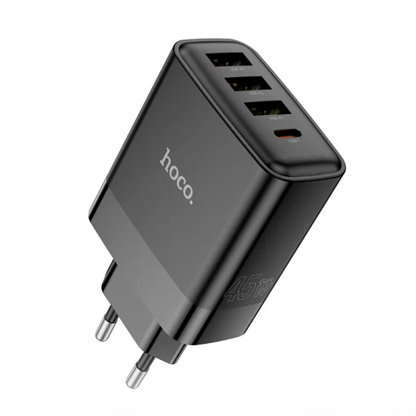 Мережевий зарядний пристрій Hoco C127A Intelligent PD45W