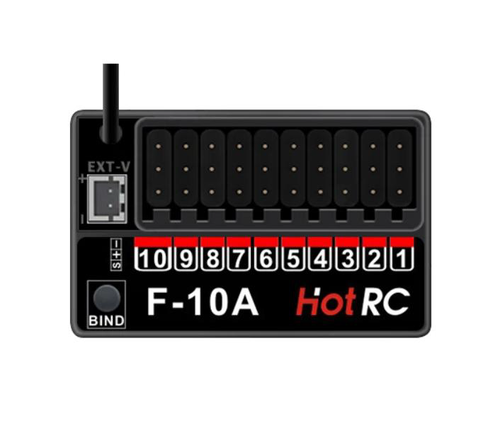 Приймач 10 каналів, Hot RC HT-10A receiver 2.4Ghz Приймач 10 каналів, Hot RC HT-10A receiver 2.4Ghz