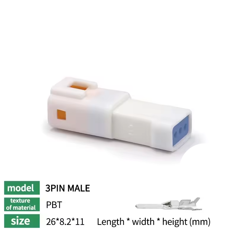 Steckverbinder JWPF 3pin "Stecker" mit Kontakte Steckverbinder JWPF 3pin "Stecker" mit Kontakte