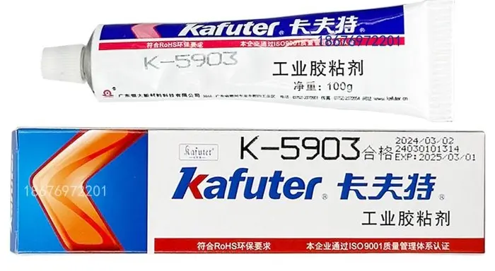 Hitzebeständiger Silikonkleber-Dichtmasse K-5903, rot 100g Hitzebeständiger Silikonkleber-Dichtmasse K-5903, rot 100g