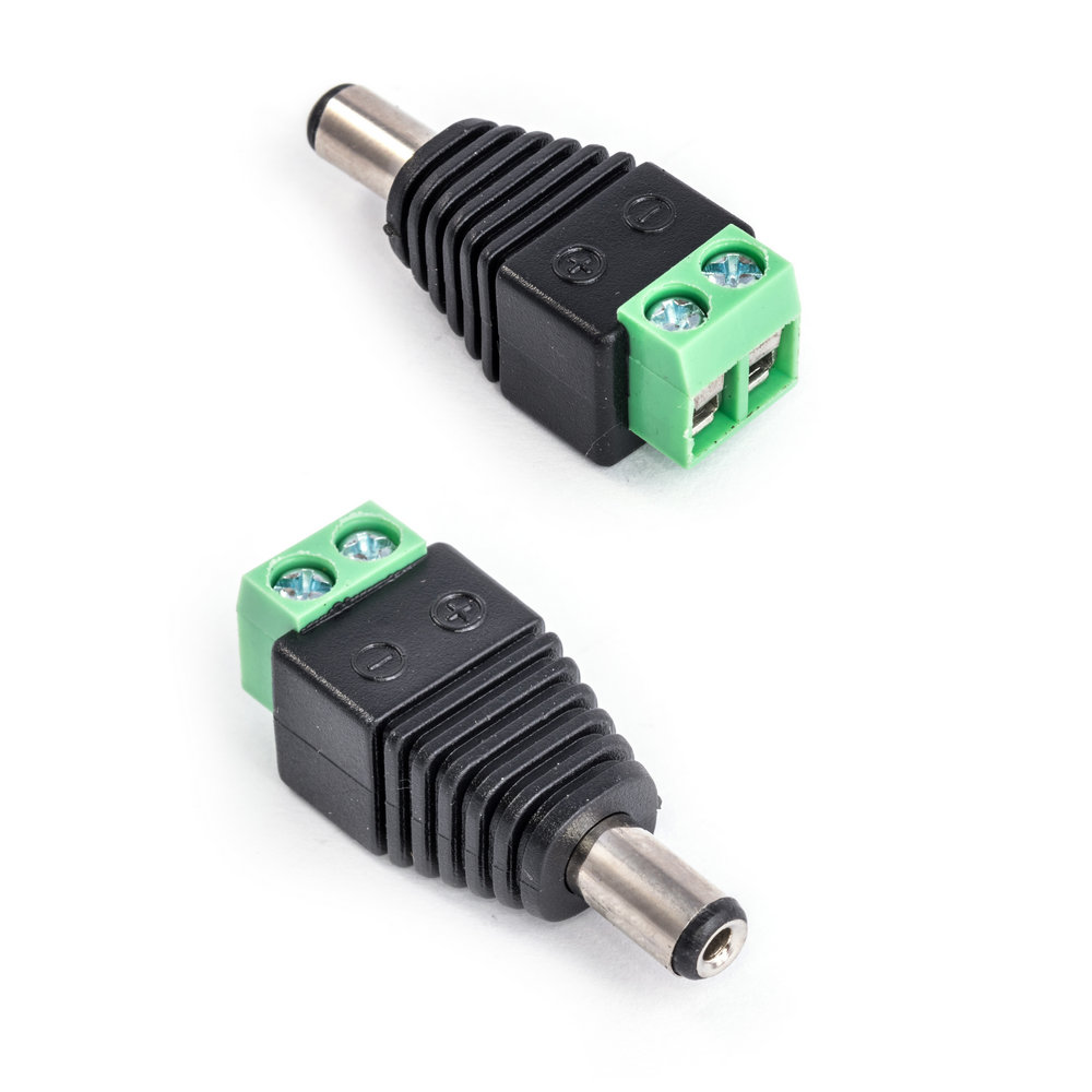 Adapter mit DC Stecker 2,1х5,5mm auf Klemmen mit Schritt 2,5mm (KLS2-DC-01)