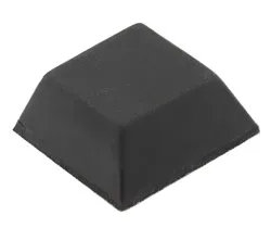 Ніжка самоклейна 12,7х12,7x6,5mm чорна KTT1307