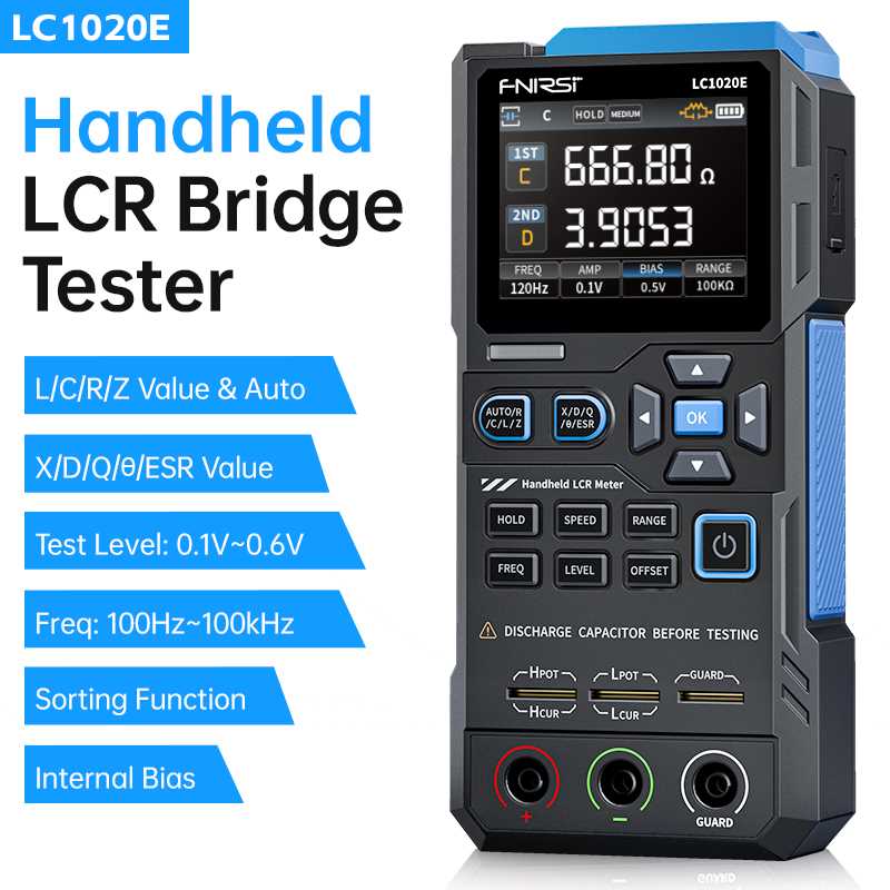 LC1020E High-Precision Handheld LCR Meter