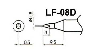 WQ-08D (Lötspitze für bleifrei Lötkolben)