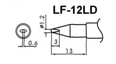 WQ-12LD (Lötspitze für bleifrei Lötkolben)