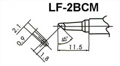 WQ-2BCM (Lötspitze für bleifrei Lötkolben)