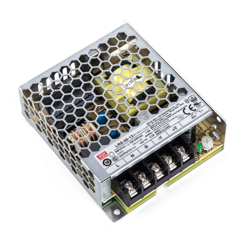 LRS-50-12 Netzteil 50W 12V Ultraflach 30mm 1HU Einbau-Metallgehäuse LRS-50-12 Netzteil 50W 12V Ultraflach 30mm 1HU Einbau-Metallgehäuse