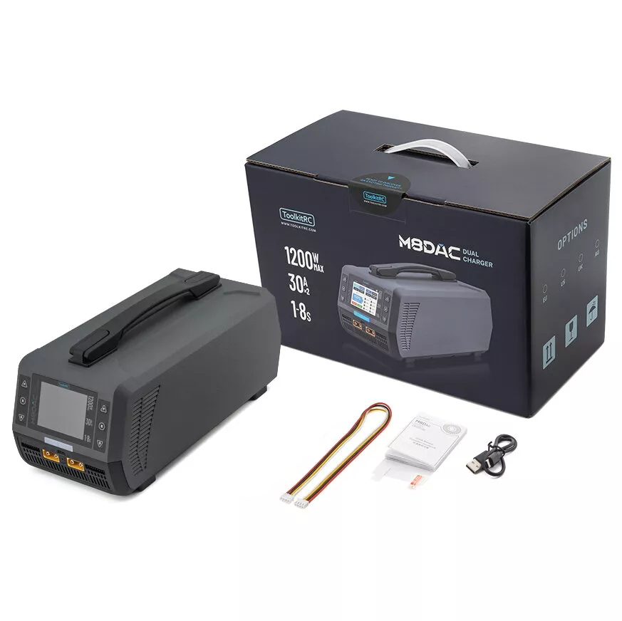 M8DAC зарядний пристрій (xxxx – ToolkitRC) M8DAC зарядний пристрій (xxxx – ToolkitRC)