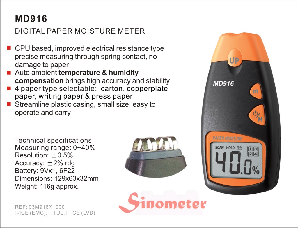 Tester Feuchtigkeit MD916