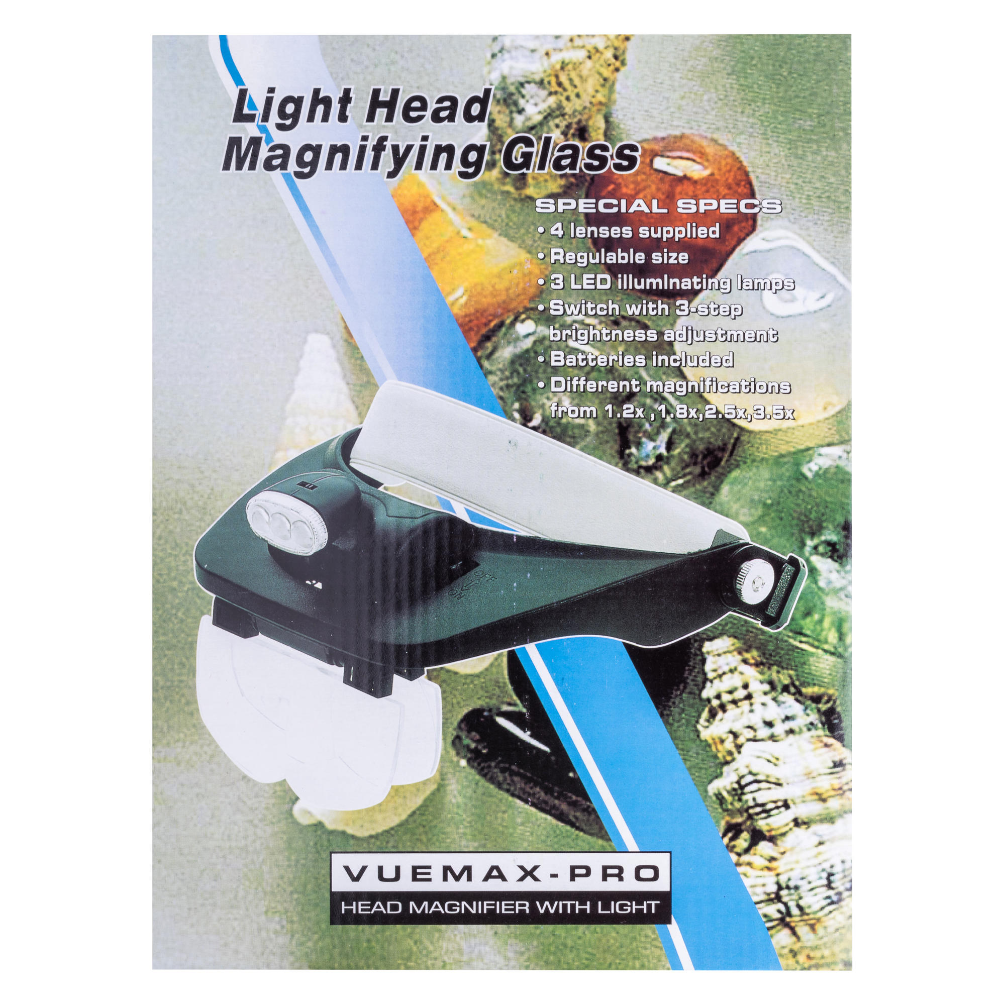 Lupe binokulare MG81001Е mit LED-Hintergrundbeleuchtung, 1,2Х 1,8Х 2,5Х 3,5Х