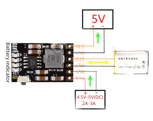 Модуль заряда/разряда MH-CD42 5V 2A для Li-ion аккумуляторов