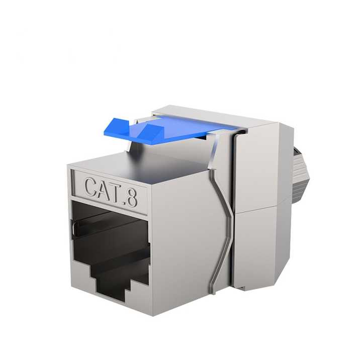 RJ45 конектор 8P8C "мама" Cat8 для монтажу без обтиску MKC8-XHJ