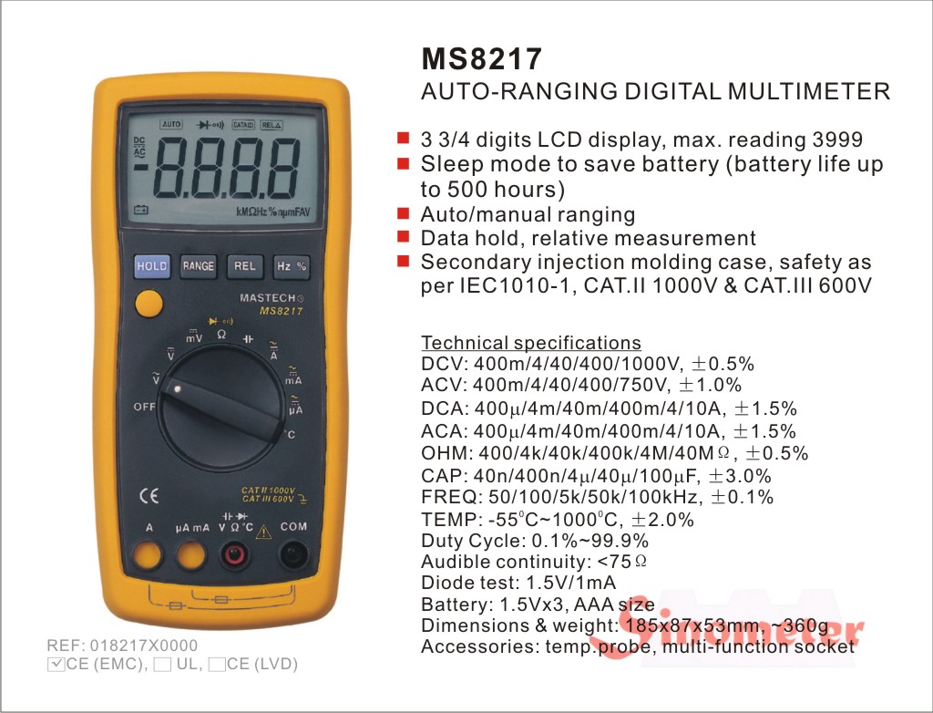 Multimeter MS8217