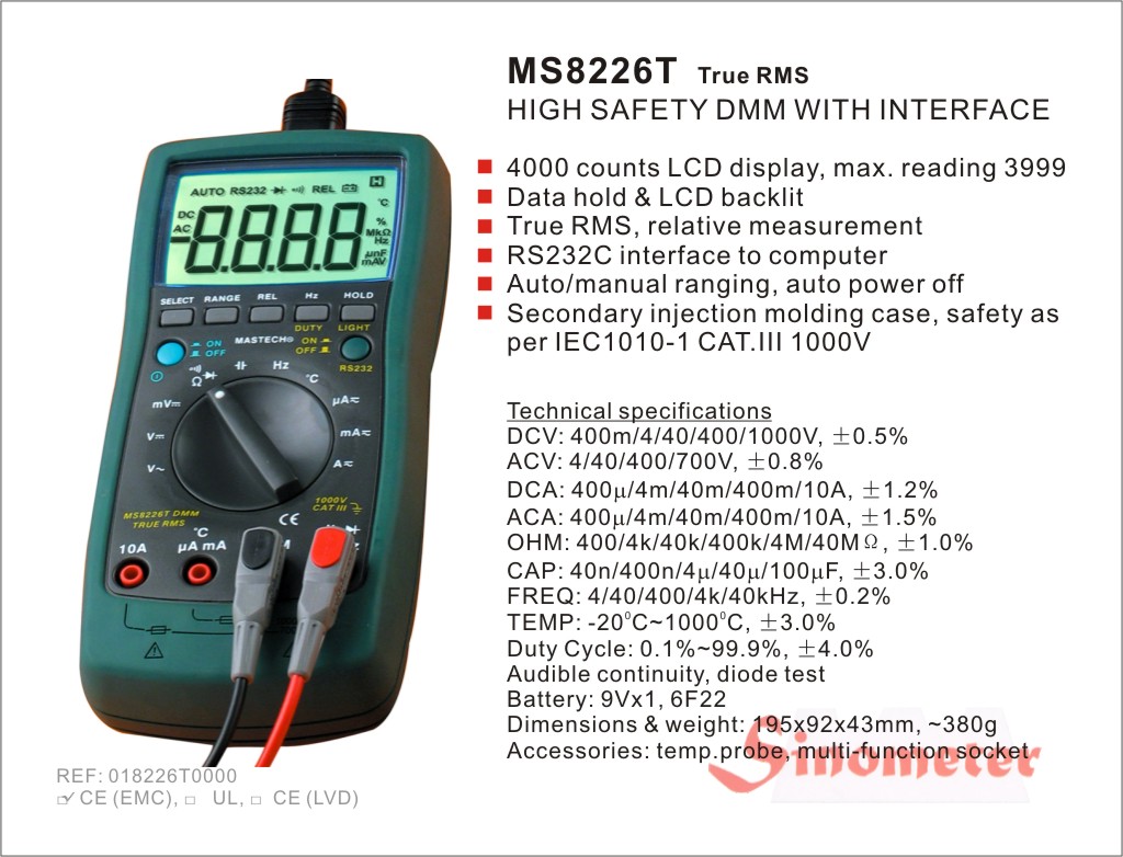 Multimeter MS8226T Multimeter MS8226T