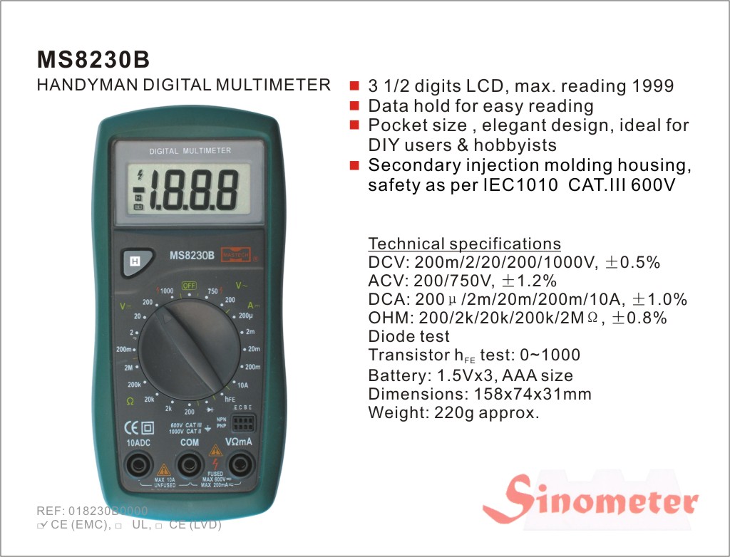 Multimeter MS8230B