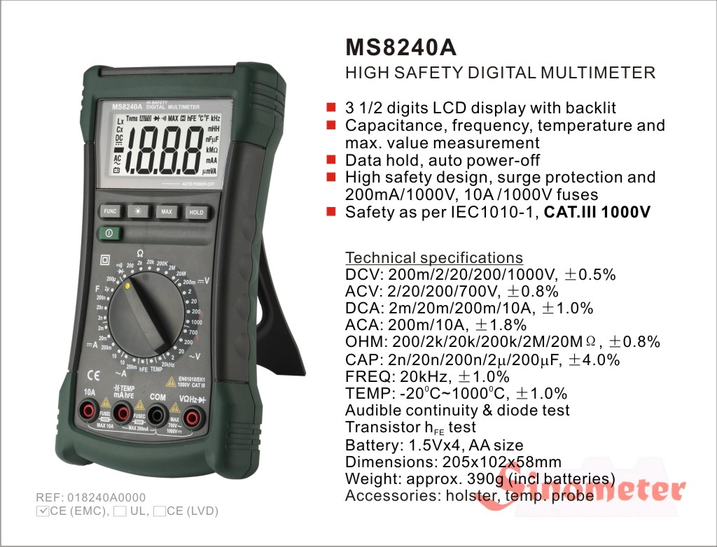 Multimeter MS8240A Multimeter MS8240A