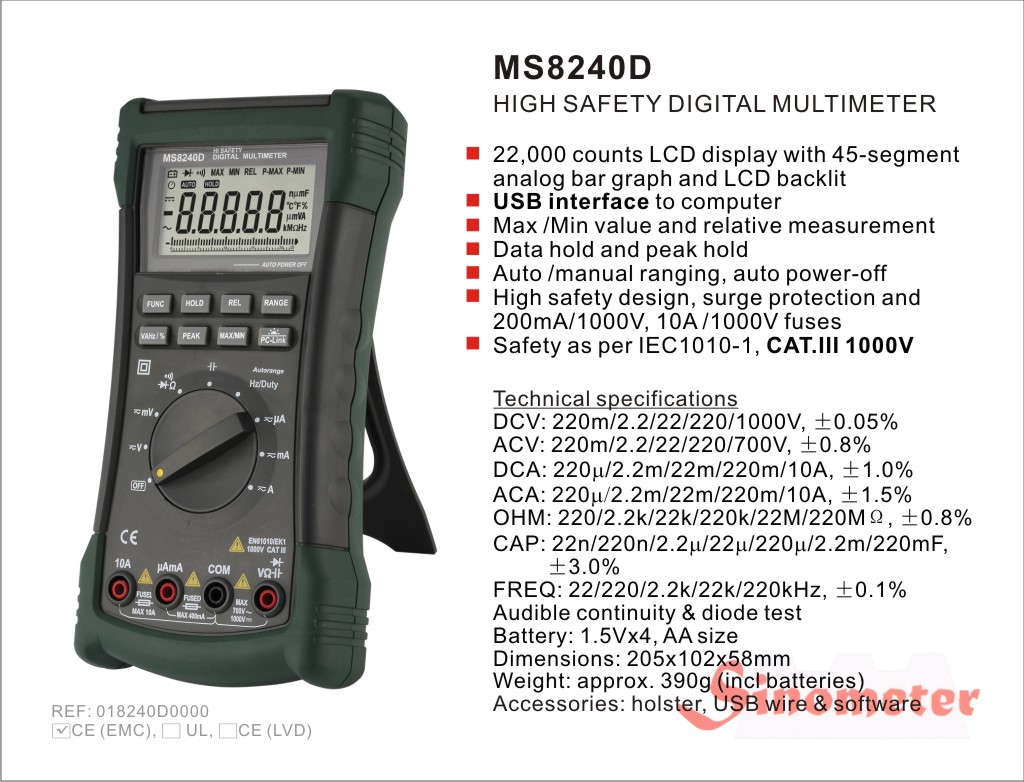 Multimeter MS8240D