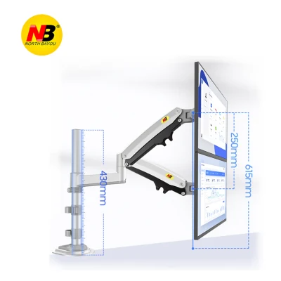 Настільне кріплення для двох моніторів NB H180-B, чорне (H180-B – North Bayou)