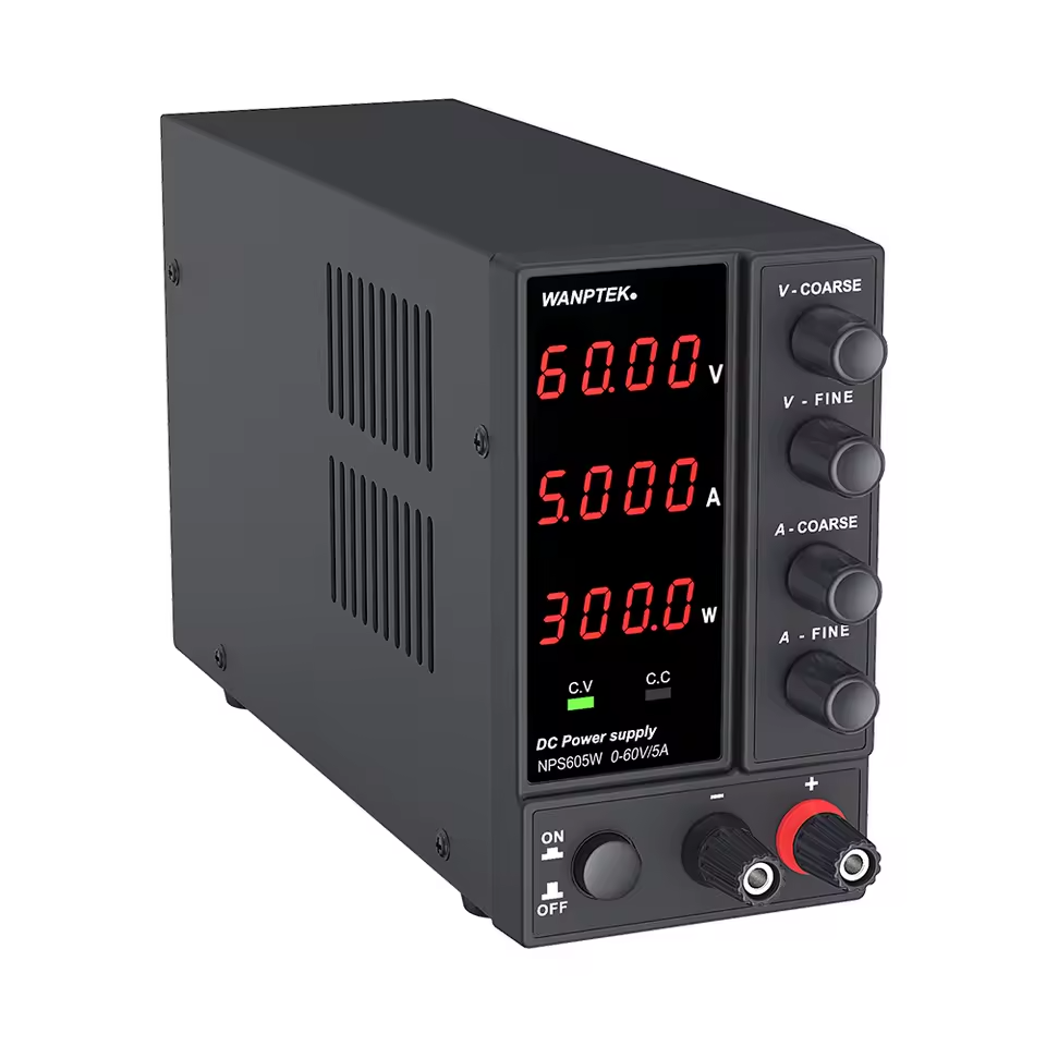 Лабораторний блок живлення одноканальний 60V/5A, NPS605W