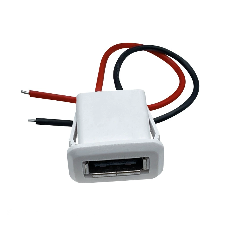 USB2.0直压焊线式2线白不带端子 USB2.0直压焊线式2线白不带端子