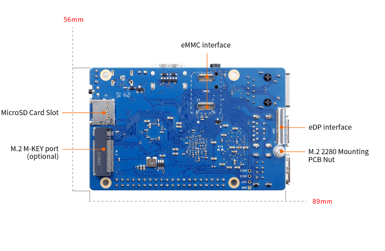 Мікрокомп'ютер Orange Pi 3B 4GB