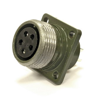 P20K5A (ШР20П5ЭГ10) Gerätebuchse, Kontakt Cu+Ag