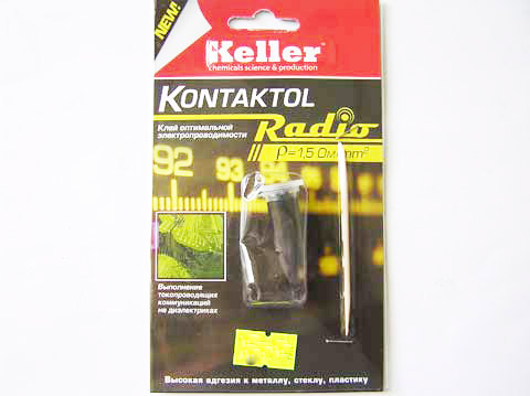 Klebstoff leitfähig Kontaktol-Р, (2g..) mit Graphit Klebstoff leitfähig Kontaktol-Р, (2g..) mit Graphit
