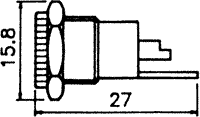 PC-GM2.1 Netzsteckdose 2,1*5,5 block- metall