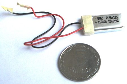PL501225_PCB (5,1х12х25,5) 110mAh 3.7V (Akku Li-Polymer) PL501225_PCB (5,1х12х25,5) 110mAh 3.7V (Akku Li-Polymer)