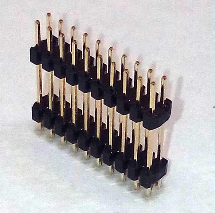 PLHD2-20 (CH75202V100) (Stifte auf Platte,zwei Ebenen, 2х10, 2,00mm)
