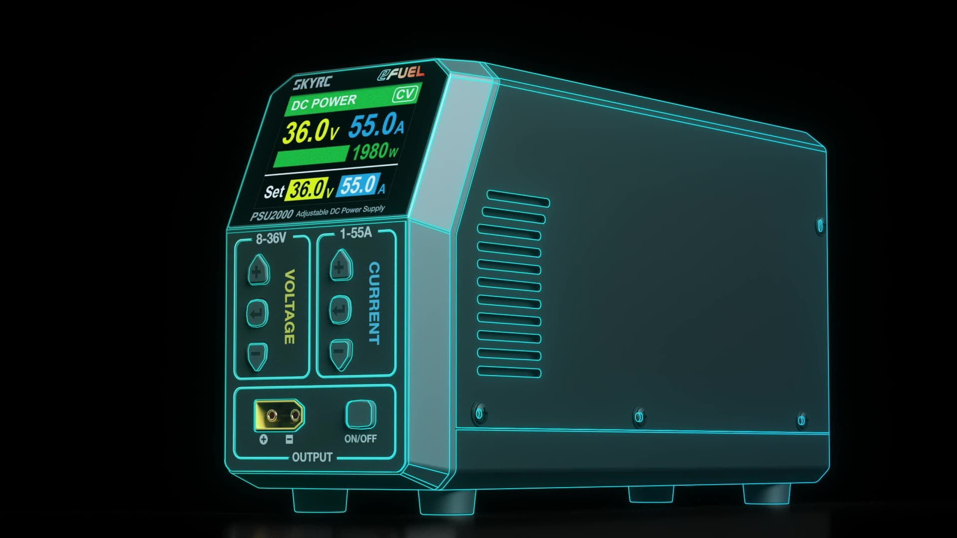 Лабораторний блок живлення 36V/55A,  eFUEL 2000W