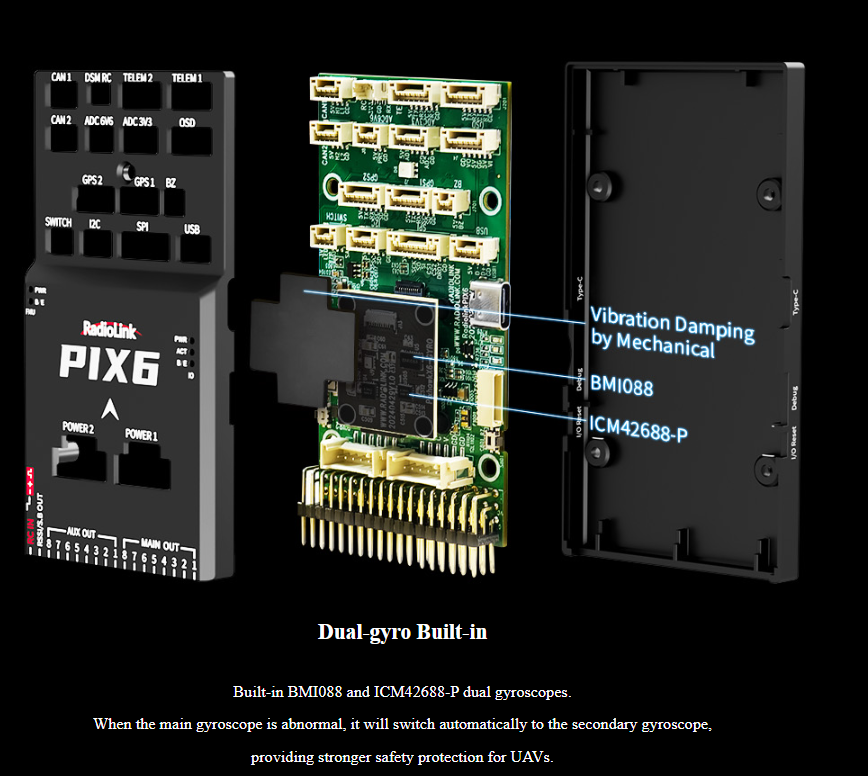 Контролер польоту Pixhawk 6, автопілот