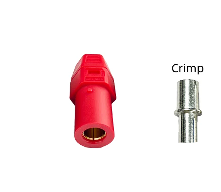 QS10H роз'єм (QS, мама, червоний, під обжим)