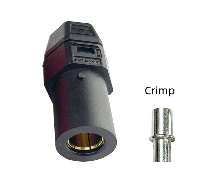 QS6H роз'єм (QS,  мама, червоний, під обжим)