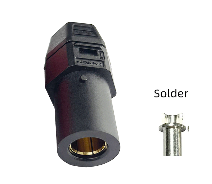 QS6H роз'єм (QS,  мама, червоний, під пайку)