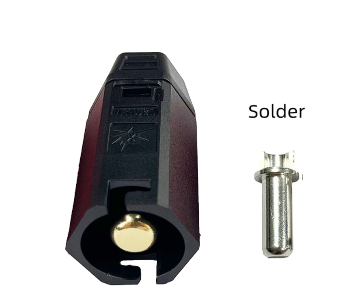 QS6H роз'єм (QS,  тато, червоний, під пайку)