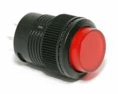 Кнопка R16-503 Red с фиксацией