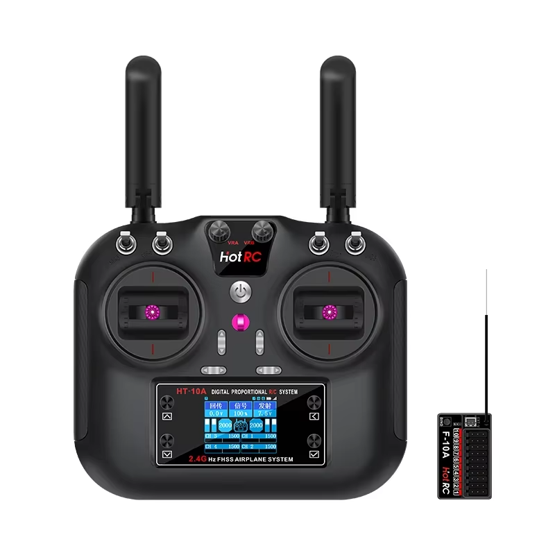 RC Апаратура радіокерування 10 каналів "пульт" Mode2, Hot RC HT-10A 2.4Ghz