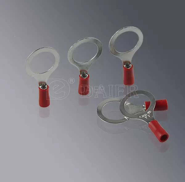 Кабельний наконечник кільцевий ізольований, луджена мідь на провід 4...6 mm², M8, RV5.5-8 Кабельний наконечник кільцевий ізольований, луджена мідь на провід 4...6 mm², M8, RV5.5-8