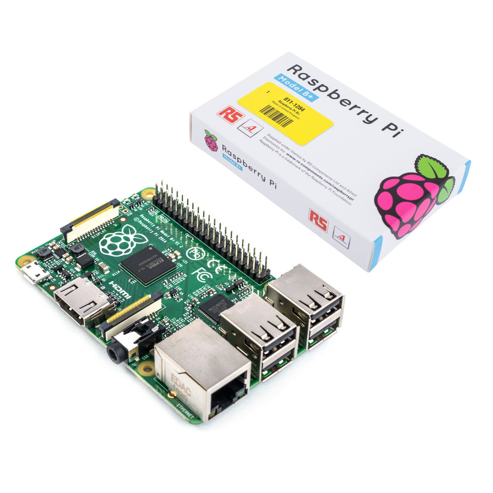 Raspberry Pi Model B+ 512MB RAM Mutter Platte