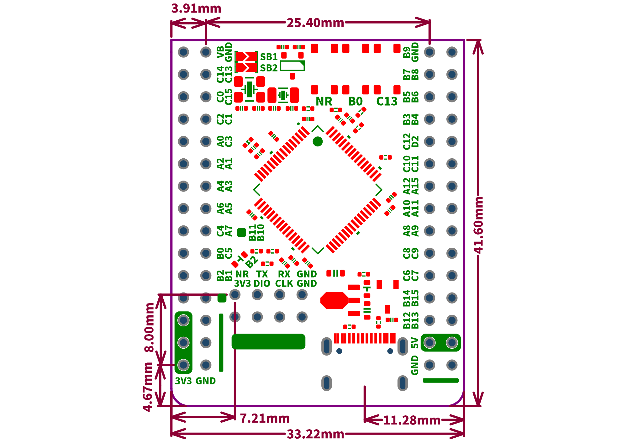 Налагоджувальна плата STM32H562RGT6 (WeAct Studio)