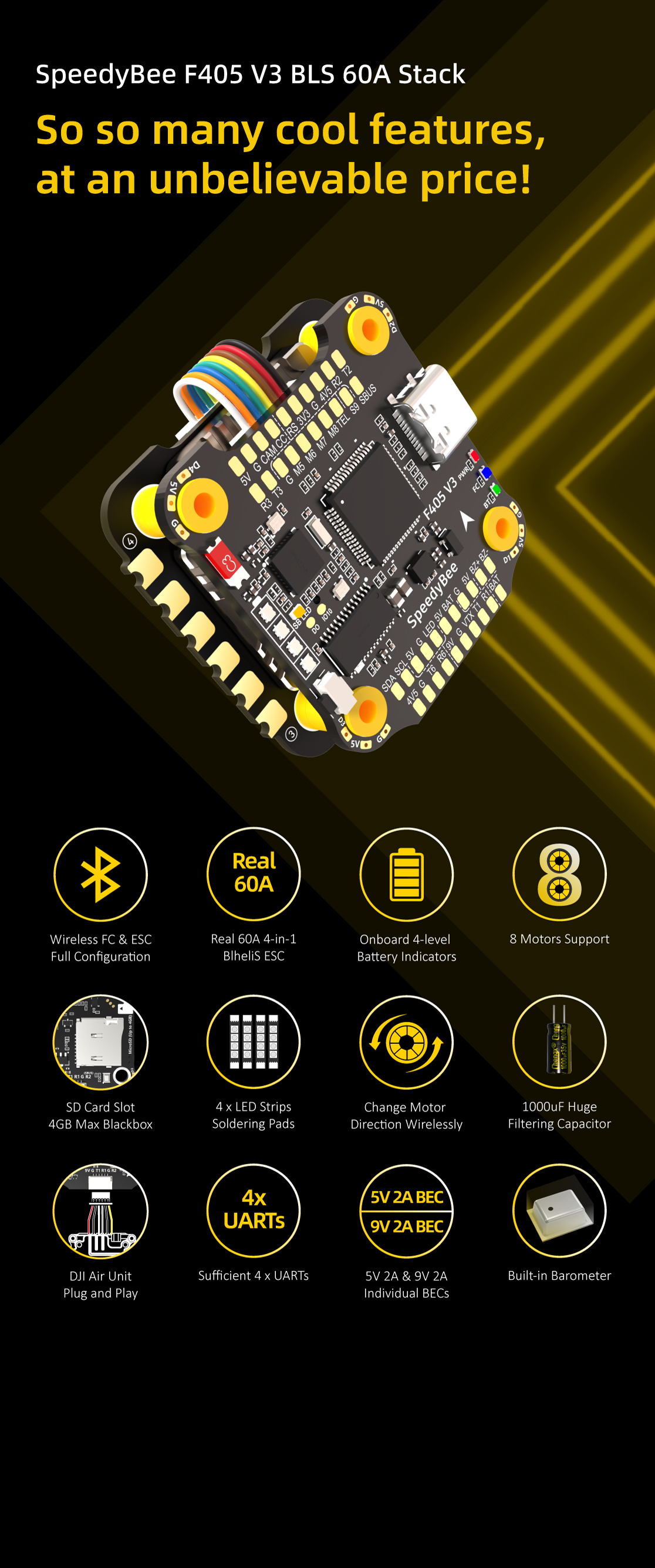 SpeedyBee F405 V3 BLS 60A FC&ESC